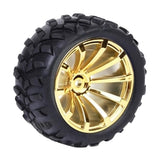 Maxbell Robot tire gear motor wheel smart small wheel 72MM tire Golden