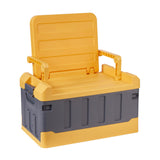 Maxbell Car Trunk Organizer Portable Car Boot Storage Organiser for Cars SUV Cooking Yellow Grey