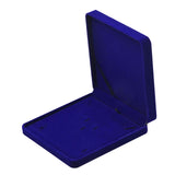 Maxbell Velvet Jewelry Set Box Tray Travel Necklace Storage Display Case Blue