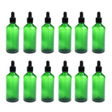 Max 12 Pieces Empty Essential Oils Dropper Bottles Aromatherapy for 30ml Green