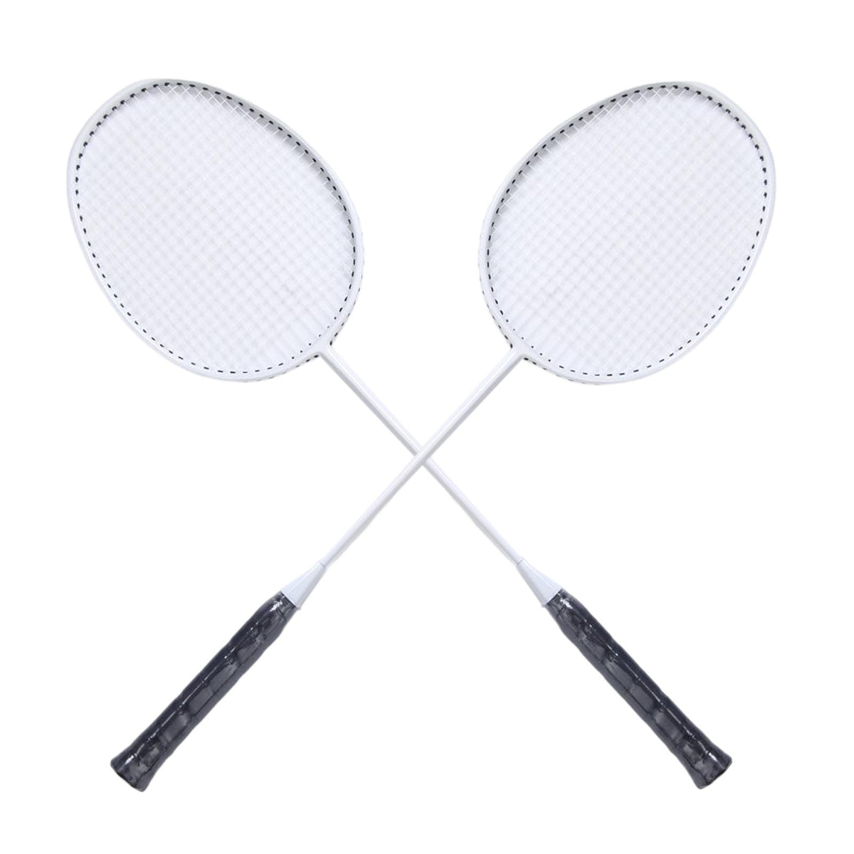 Maxbell 2x Badminton Rackets Set Lightweight for Backyard Accessory Beginners white