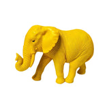 Maxbell Elephant Statue Table Resin Elephant Figurine for Shelf Holidays Desktop Yellow