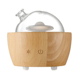 Maxbell Wood Glass Essential Oil Humidifier Light Super Quiet Waterless Power Off