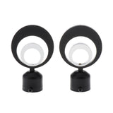 Max 2xCurtain Rod Heads Cap Drape Pole Ends 3D Black_10x6.5x2.8cm