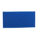 Max Rubber Bar Service Mat Water Proof PVC Mat Kitchen Coaster Blue 15x30cm