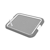 Maxbell Dog Toilet Training Potty Tray Small Animals Apartment Bunny Pet Litter Box Gray