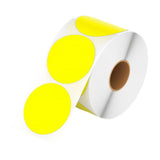 Maxbell Hermals Label Sticker Roll 5cm Adhesive Envelope Seal for Kitchen Wedding yellow