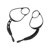 Maxbell Motorcycle Rearview Mirrors Split Vision Mirrors for Davidson 1982-2023 Black