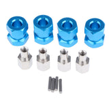 Max 12mm Hex Hub 15-25mm Extension Adapter Combiner for RC Crawler Blue -15mm