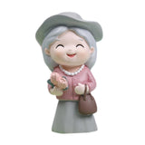 Maxbell Old People Figurine Cake Topper Ornaments for Anniversary Bedroom Decor Grandma
