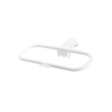 Maxbell Foldable Trash Rack Bag Shelf Sturdy Portable for Outdoor Camping Cupboard white