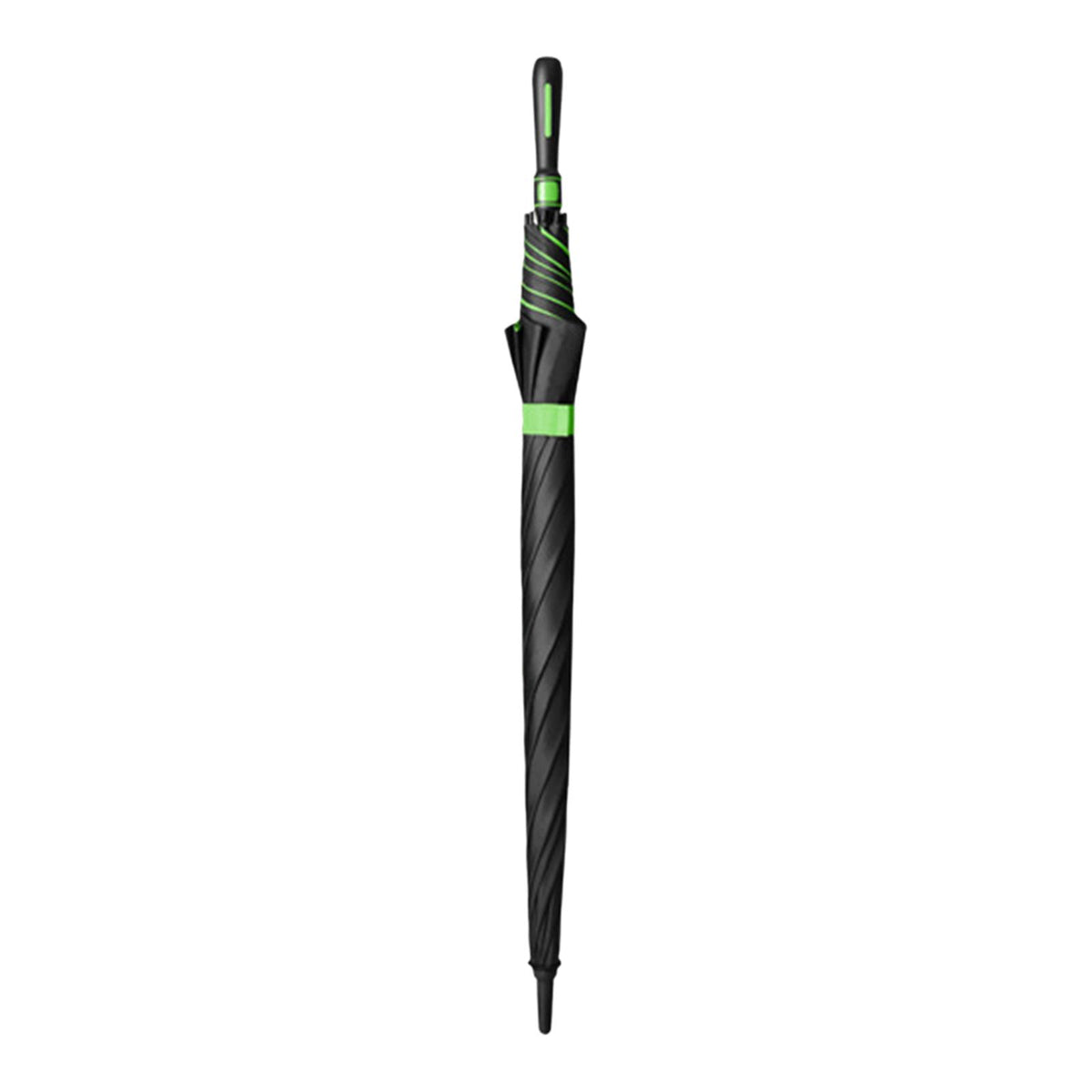 Maxbell Folding Long Handle Umbrella Windproof Double Layer for Camp Fishing Women green