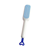 Maxbell Hairdressing Brush Clean Scalable Detangling Brush for Short Curly Hair white