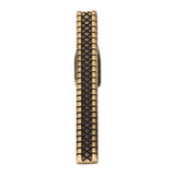 Maxbell Luxury Mens Stripe Necktie Tie Bar Clip Clamp Party Modish Gift Bronze