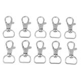 Maxbell 10Pcs Swivel Clasps Lanyard Snap Hook Lobster Claw Clasp Jewelry Findings 10mm