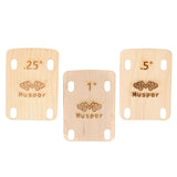 Maxbell 3 Pieces 4 Holes Neck Plate Gaskets 0.25 0.5, 1 Degrees for Electric Guitar