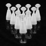 Max 10x Refillable Essential Oil Dropper Bottles Clear Trial Jar Cannings 10ml