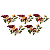 Max 5 Pieces Bird-shaped Embroidery Patch Stickers Sewing Crafts Accessories  A7