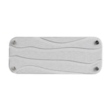 Maxbell Diatomite Drink Coasters Small Tray Rectangle for Toiletries Hand Soaps Light Grey Grooves