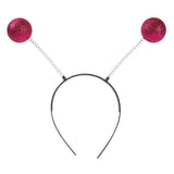 Maxbell Martian Antenna Headband Chunky for Role Play Photo Props Women Men Red