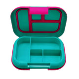 Maxbell Sealed Lunch Containers Fruits Container 4 Compartments for Home Work Travel Green