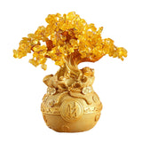 Maxbell Feng Shui Money Tree Tabletop Ornament for Indoor Spring Festival Decoration L StyleA