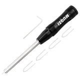 Maxbell Bike Spoke Insertion Driver Tool Non Slip for Bicycle Mountain Bike Black