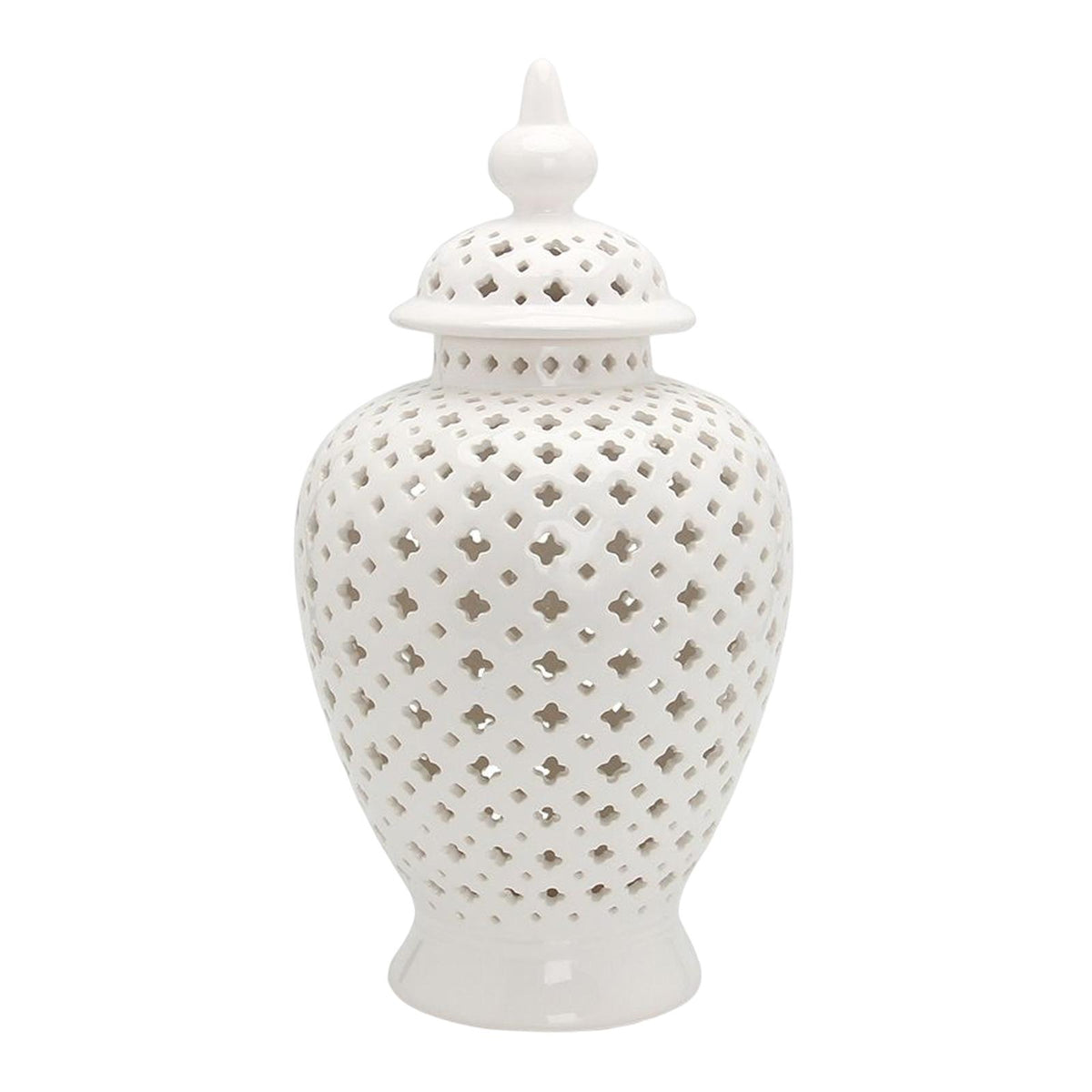 Maxbell Ceramic Flower Vase Temple Jar Storage Weddings Party Porcelain Ginger Jar