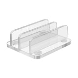 Maxbell Vertical Laptop Stand Universal Equipment Multipurpose for Hotel Pen Home Clear