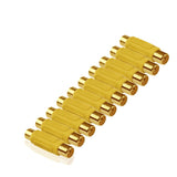 Maxbell Yellow Gold RCA AV Audio Video Coupler Female to Female Cable Connector Pack of 10PCS