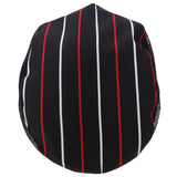 Max Chef Hat Cooker Cap Waiter Baker Head Wrap Restaurant Work Hat Red Stripe