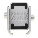 Max Motorcycle Bike Aluminum Phone Handlebar Mount Holder for Phone silver