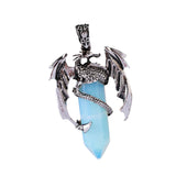 Maxbell Necklace Pendant Fashion Antique for Engagements Birthday Gifts Girlfriend Light Blue