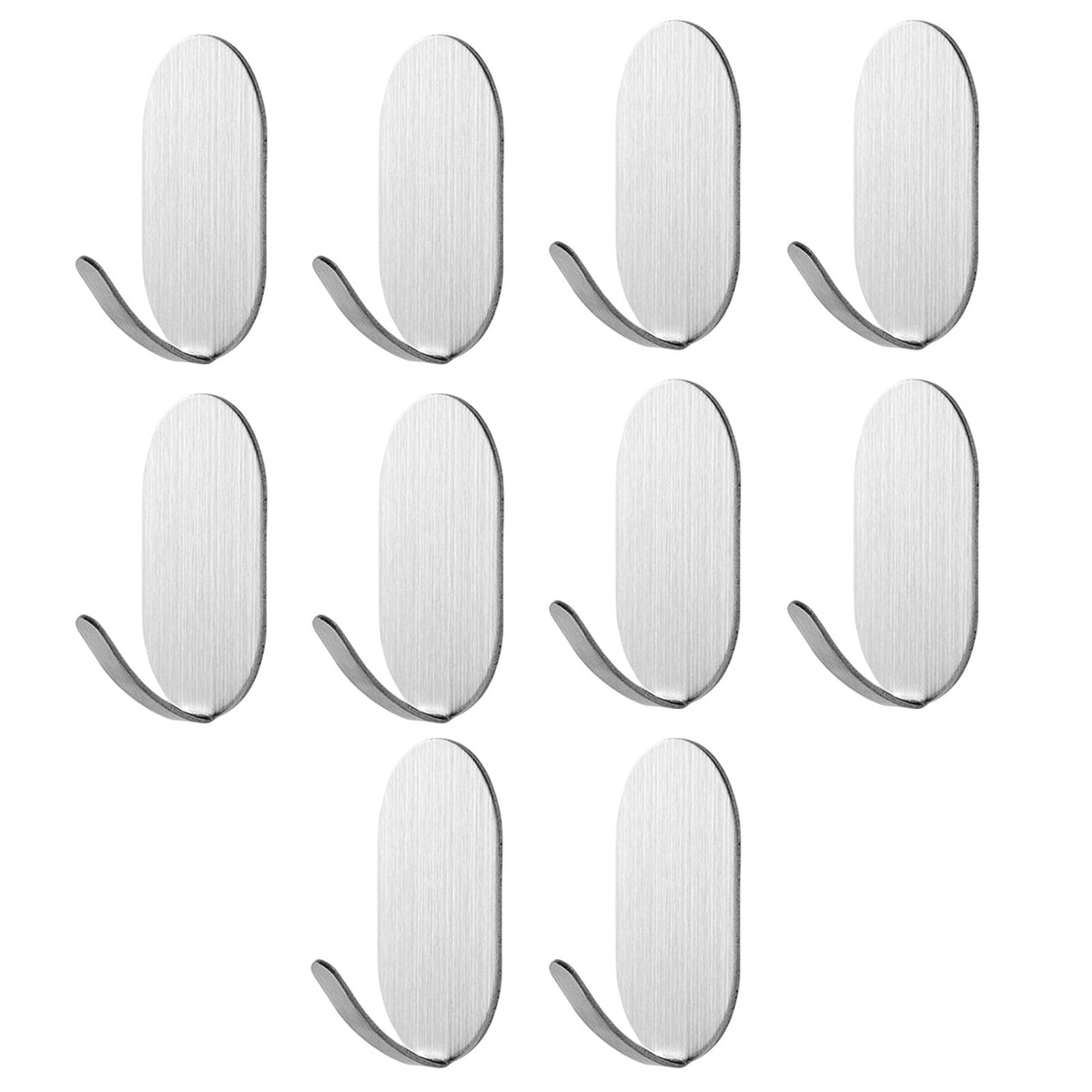 Maxbell 10x Coat Hook Rack Storage Organizer Holder Organizer Rack for Home wall Stainless Steel