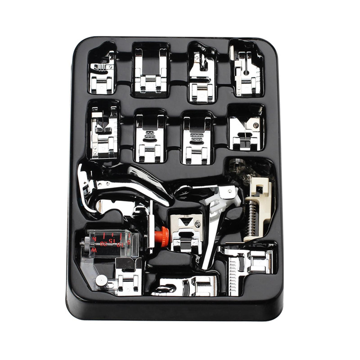 Maxbell 16x Presser Feet Set Household Repair Attachments Rolled Hem Multifunction StyleC