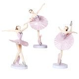 Maxbell Elegant Cake Topper Ballet Girls Decoration Home Decor for Girl Birthday pink