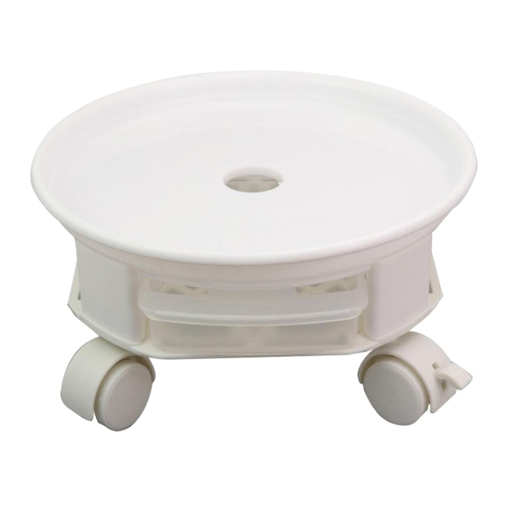 Maxbell Movable Flower Pot Tray Rolling Plant Caddy Flowerpot Base Plant Stand 35cm