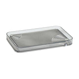 Maxbell Serving Tray Dish Drain Tray Luxury Style Tea Trays for Office Party Bedroom Gray