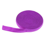 Max 10 Meters Cotton Elastic Band Sewing Trims 15mm Width Purple
