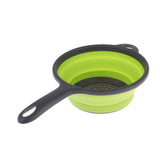 Maxbell Camping Hiking Collapsible Colander Kitchen Folding Strainer Basket Basin Green