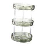 Maxbell Desktop Perfume Tray Rack Decorative Serving Tray Spice Rack for Decor 3 Tiers Green