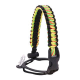 Maxbell Wide Mouth Bottle Paracord Handle Cord Braided Rope 12/18/21/24/32/40/64oz Black Yellow Camo