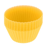 Max Silicone Muffin Cup Round 7cm Cake Cup Small Cake Mould Yelllow