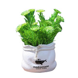 Max Potted  Artificial Daisy Flower Pot Bonsai Fake Plant in Vase Green Flower