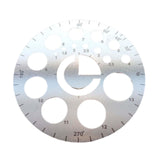 Maxbell Cutting Ruler 6cm Metal Sewing Leather Woodworking Tools for Leather Cutting