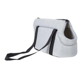 Maxbell Portable Pet Carrier Travel Bag Shoulder Bag Breathable Hiking Dog Car Seat Gray 50x28x25cm