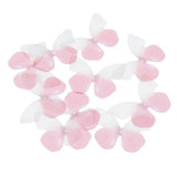 Max 10xColorful Chiffon Butterfly Earring Ear Stud Hairpin Decors white red