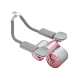 Maxbell Abdominal Roller Wheel Strength Training for Men Women Home Gym Accessory Pink