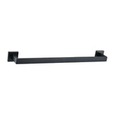 Maxbell Modern Towel Holder Space Saving wall Mounted Bathroom Bar Hotel 40cm Matte Black