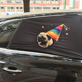 Maxbell Foldable Safety Pet Window Pet Dog Hang Out Car Window Shade  Birthday Cap